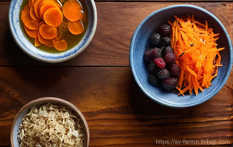 자가 발효 메주 만들기 과정 - **Prompt:** A bright, inviting Scandinavian kitchen. A person, appearing to be in their late 20s to ...