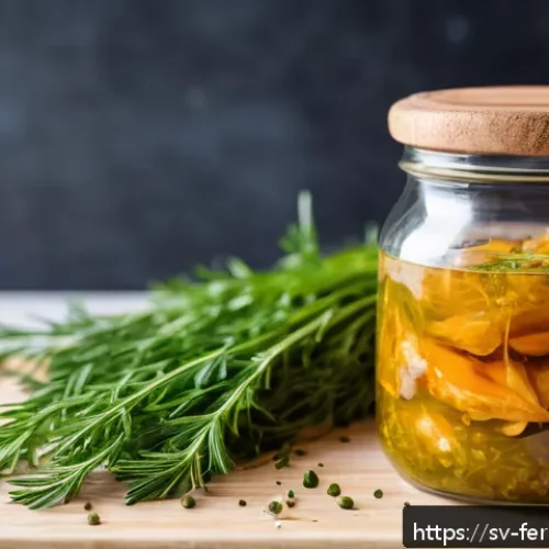 Home 30 자가 발효로 만든 치킨 양념 - A detailed close-up image of a glass jar filled with a vibrant homemade fermented chicken marinade i...